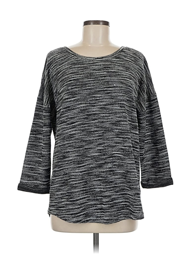 Pre-owned Divided By H&m Pullover Sweater In Gray