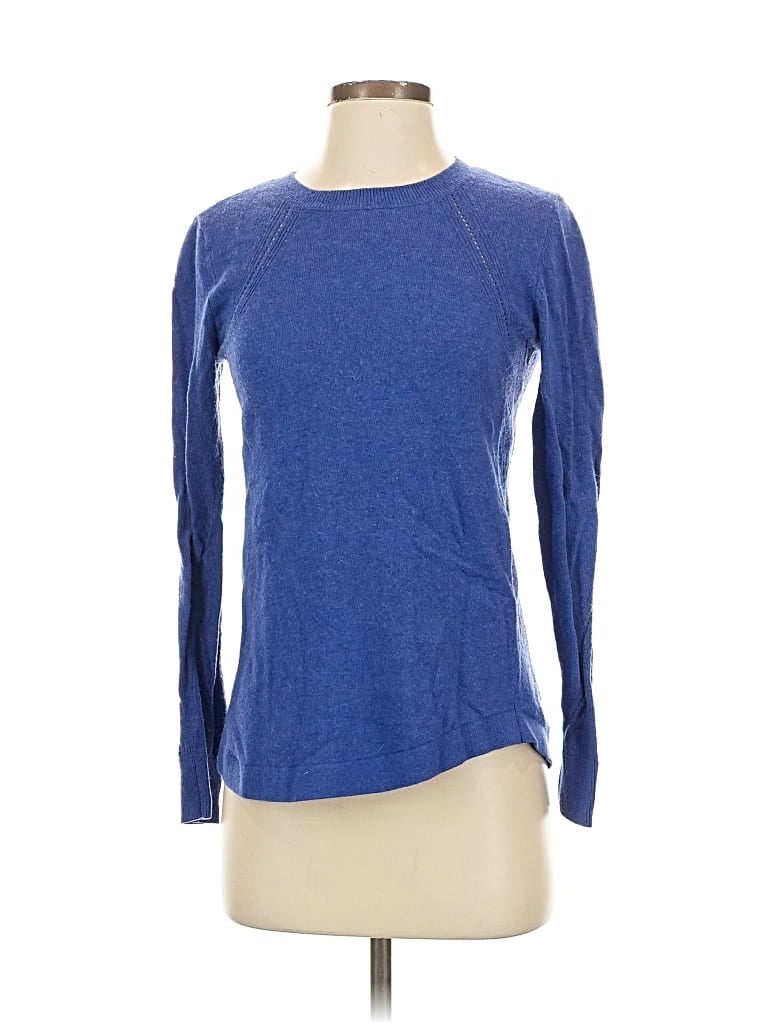 Pre-owned Ann Taylor Loft Cardigan Sweater In Blue