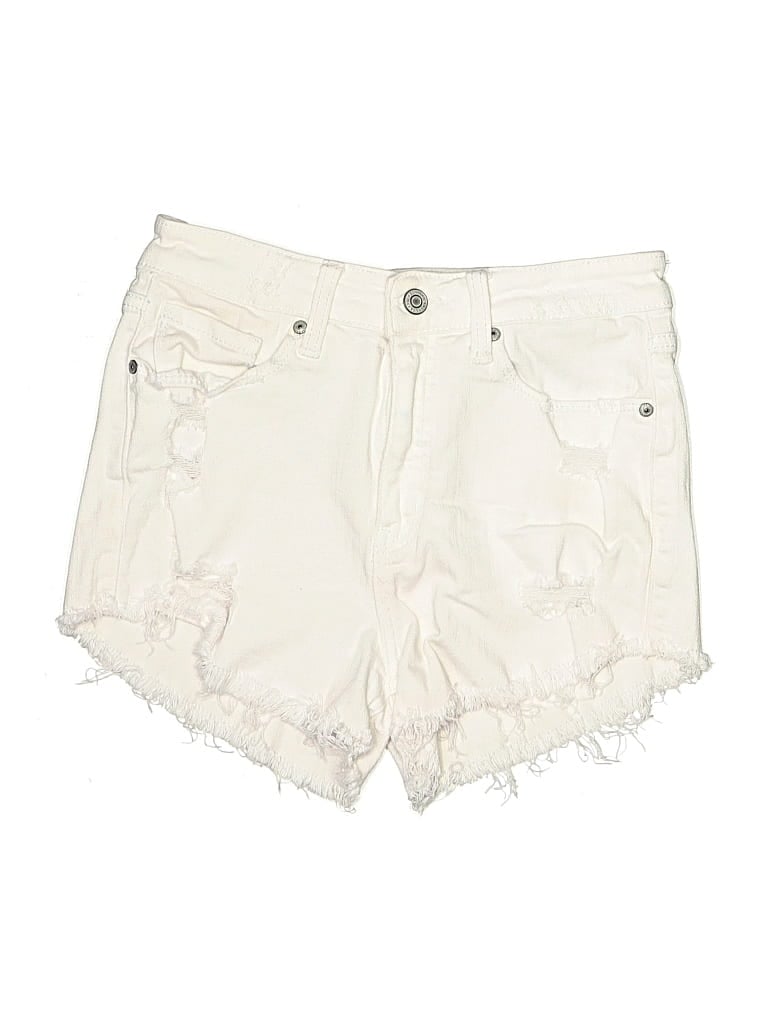Pre-owned Eunina Denim Shorts In White