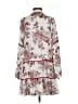 Great Jones 100% Polyester Print Ivory Casual Dress Size XS - photo 2