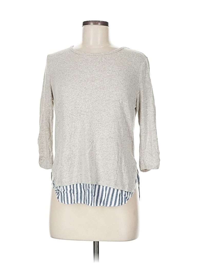 Pre-owned A. Byer 3/4 Sleeve T-shirt In Gray