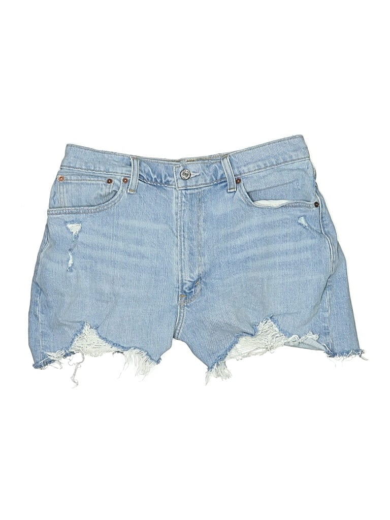 Pre-owned Abercrombie & Fitch Denim Shorts In Blue