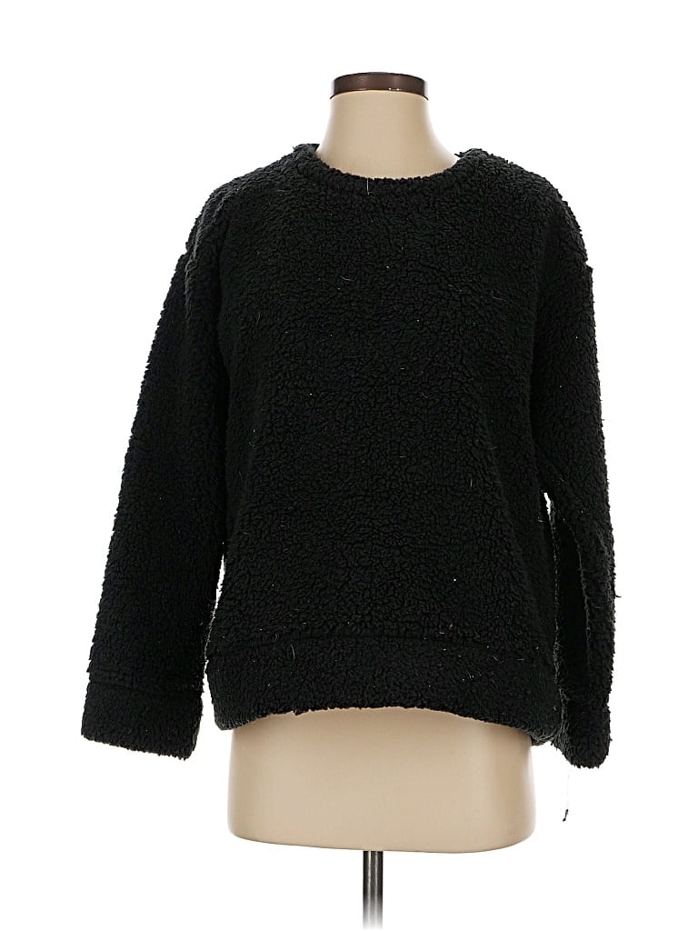 Pre-owned Muk Luks Pullover Sweater In Black