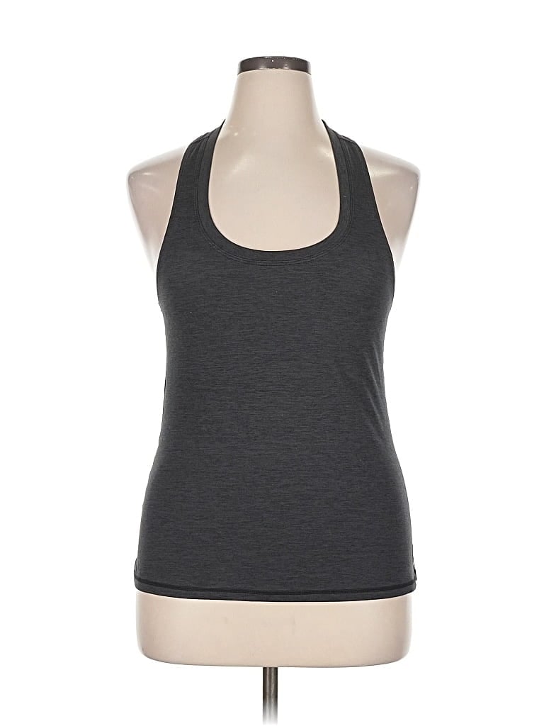 Pre-owned Assorted Brands Tank Top Gray Halter Neckline Tops