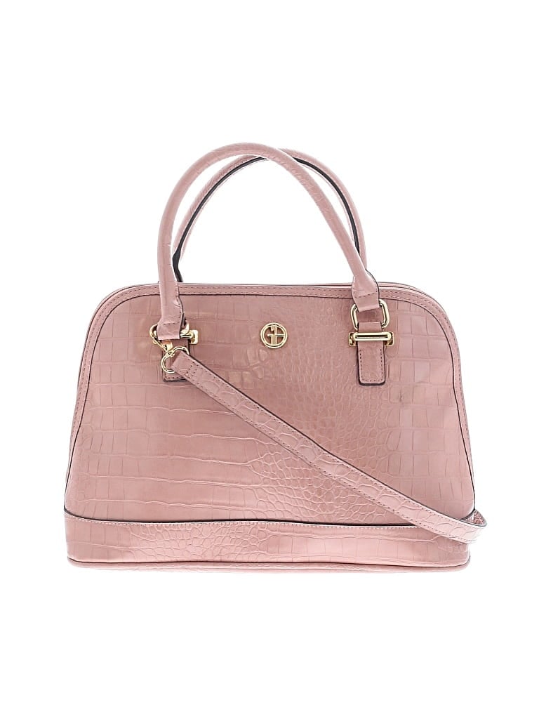 Pre-owned Giani Bernini Satchel In Pink