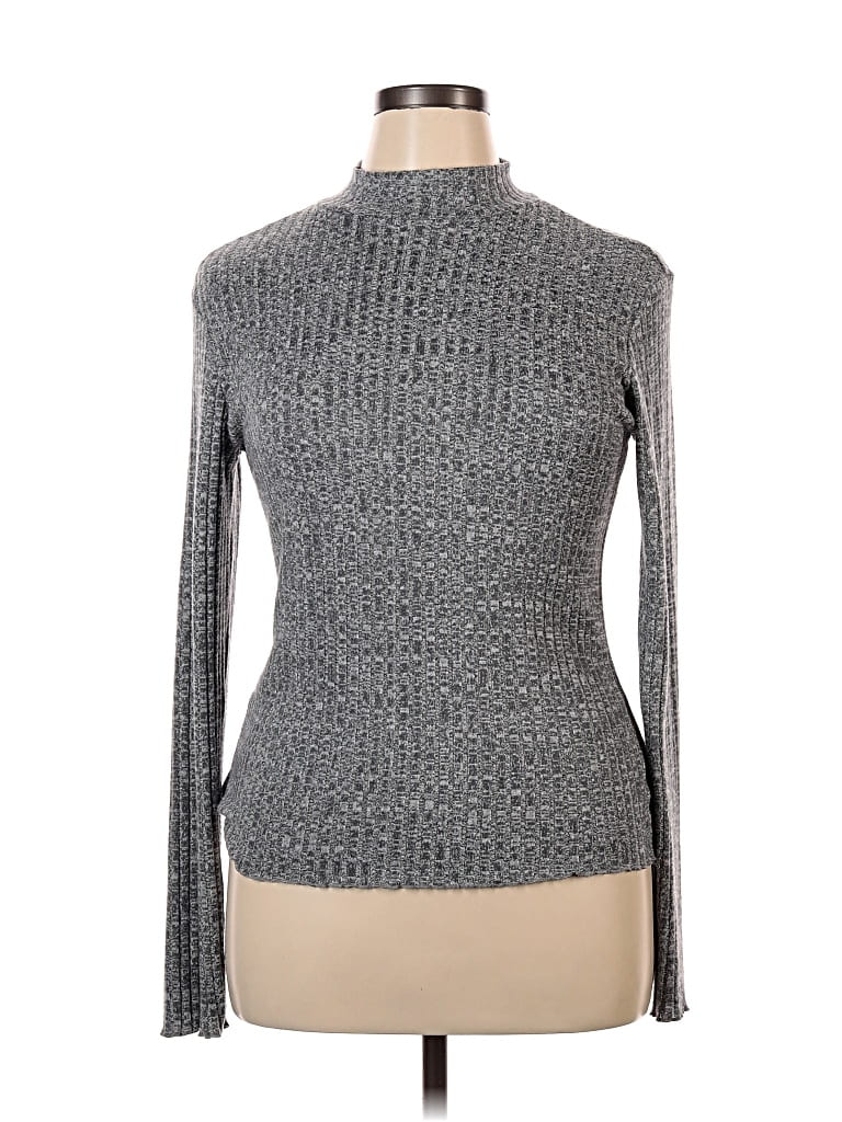 Pre-owned Dip Long Sleeve Turtleneck In Gray