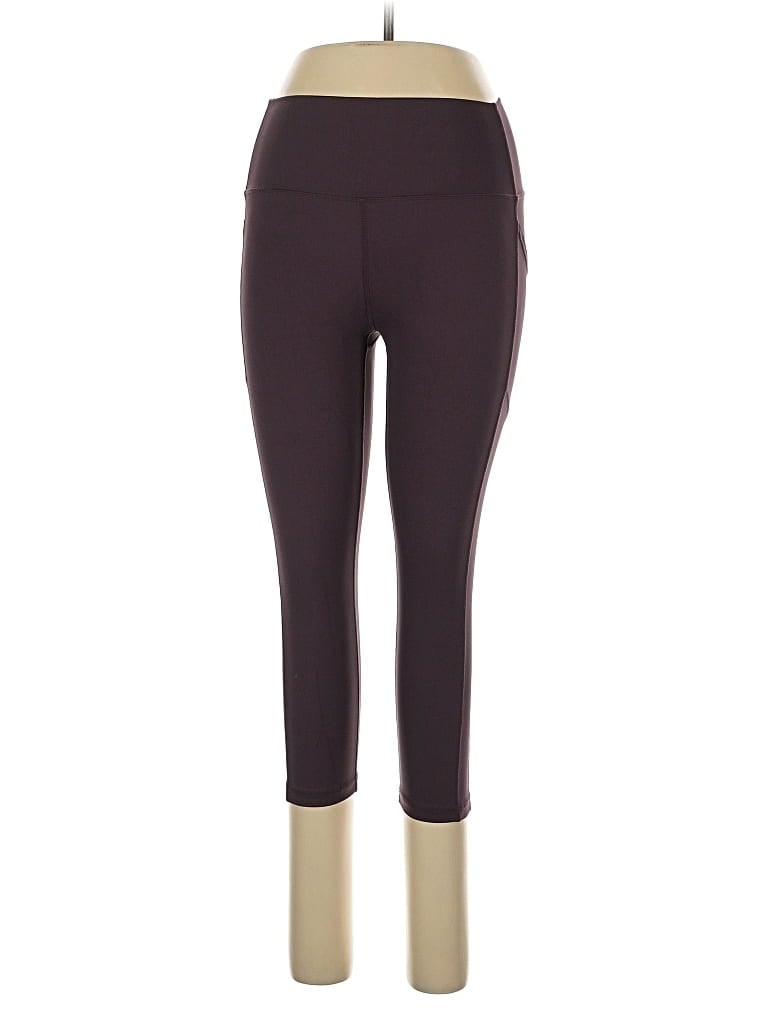 Pre-owned Zyia Active Active Pants In Burgundy