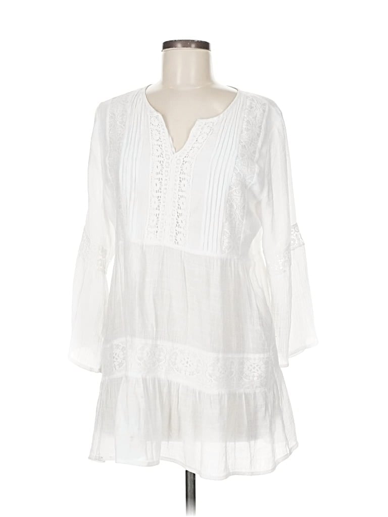 Click to view more detailed imagery on our partner's website Pre-owned John Paul Richard Long Sleeve Blouse In White