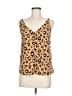 Thakoon Collective 100% Polyester Animal Print Tan Sleeveless Top Size 6 - photo 1