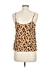 Thakoon Collective 100% Polyester Animal Print Tan Sleeveless Top Size 6 - photo 2