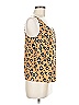 Thakoon Collective 100% Polyester Animal Print Tan Sleeveless Top Size 6 - photo 4