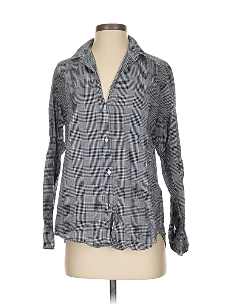 Pre-owned Grayson Long Sleeve Button Down Shirt In Gray
