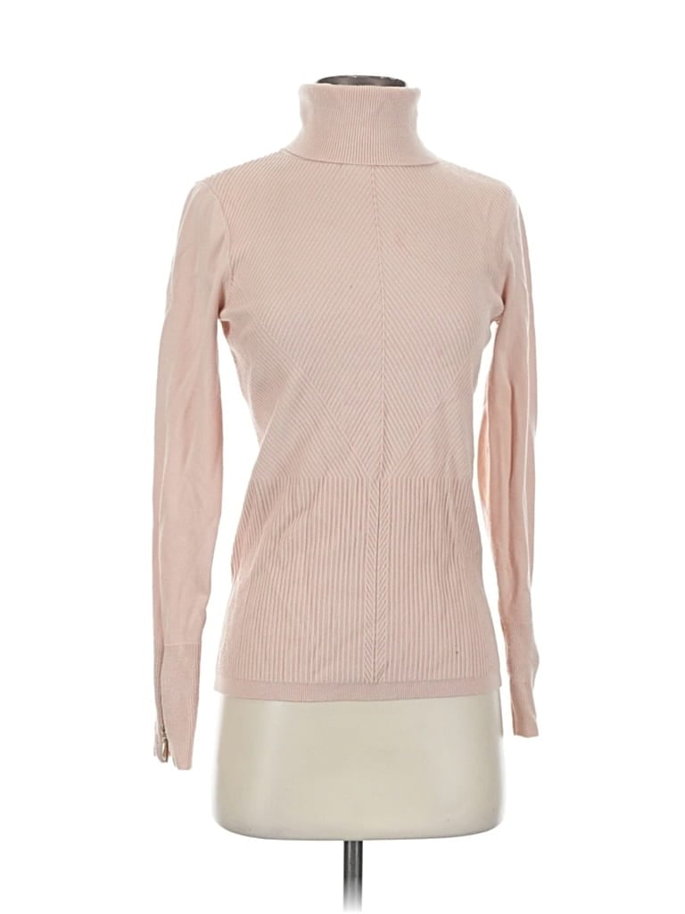 Pre-owned White House Black Market Turtleneck Sweater In Brown