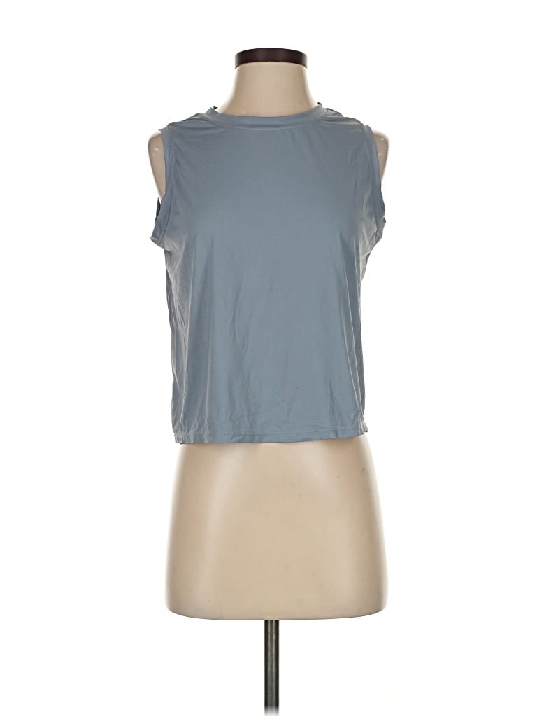 Pre-owned Unbranded Sleeveless T-shirt In Blue