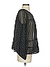 Lanidor 100% Polyester Stars Black 3/4 Sleeve Blouse Size S - photo 4