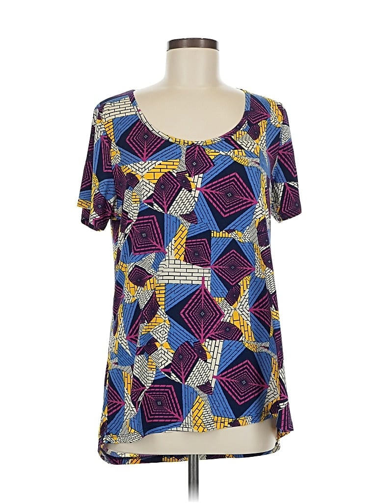 LULAROE Pre-owned Short Sleeve Blouse In Purple