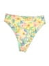 Billabong Tropical Yellow Teal Swimsuit Bottoms Size 14 - photo 2