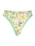 Billabong Tropical Yellow Teal Swimsuit Bottoms Size 14 - photo 1