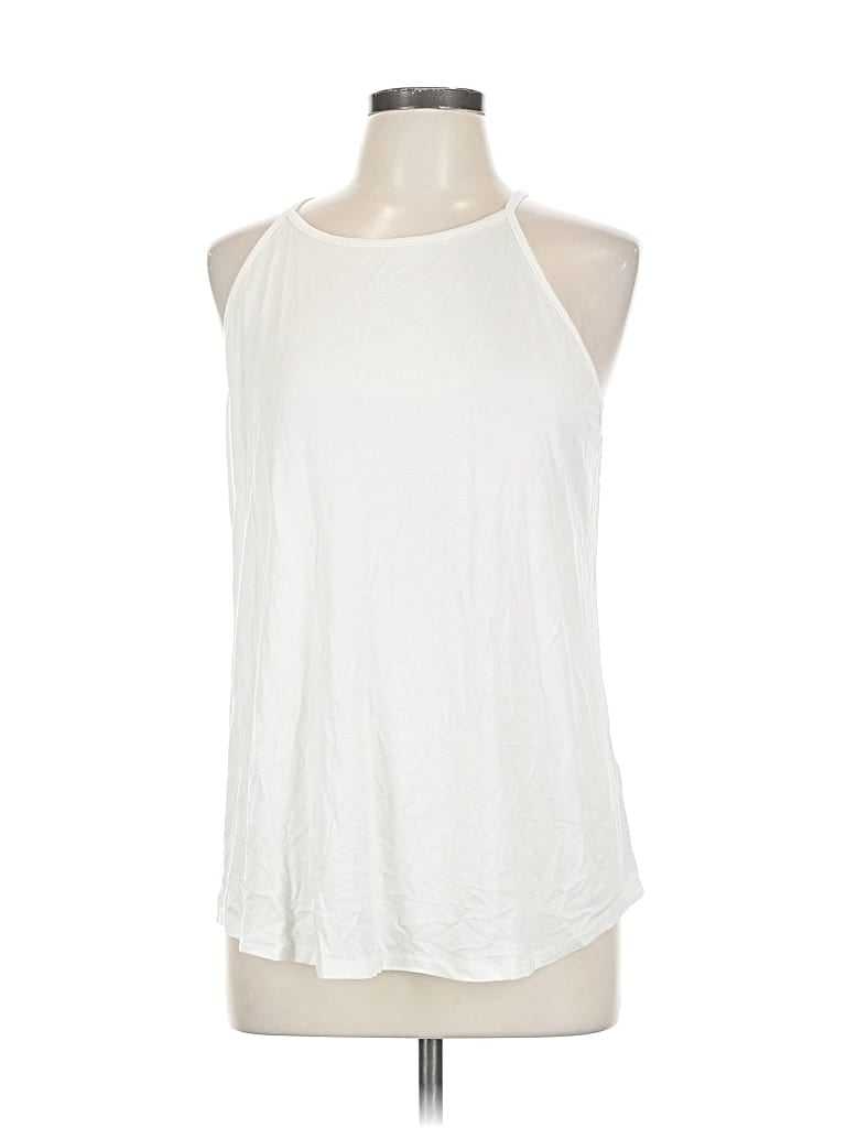 Pre-owned Loukeith Tank Top White Halter Neckline Tops