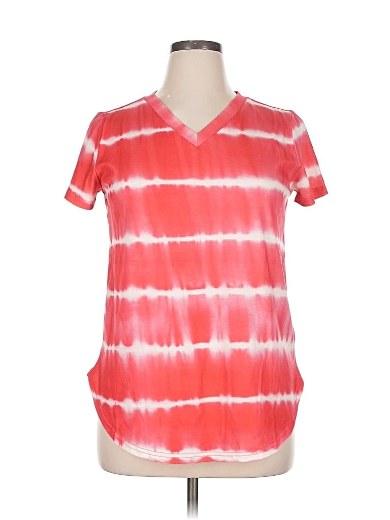 TICKLED TEAL Pre-owned Short Sleeve T-shirt In Red