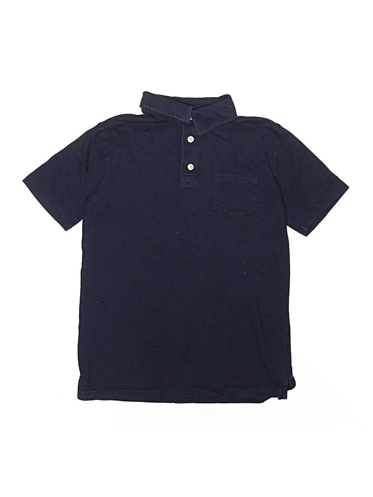 Pre-owned Crewcuts Outlet Kids' Short Sleeve Polo Shirt In Blue