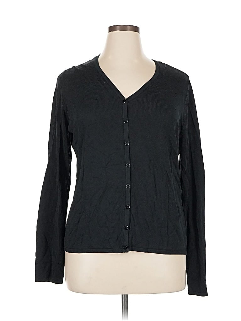 LANE BRYANT Pre-owned Cardigan Sweater In Black
