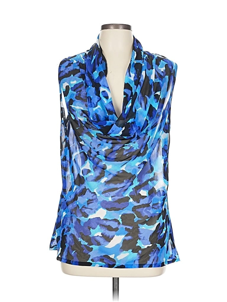 Pre-owned New Directions Sleeveless Blouse In Blue