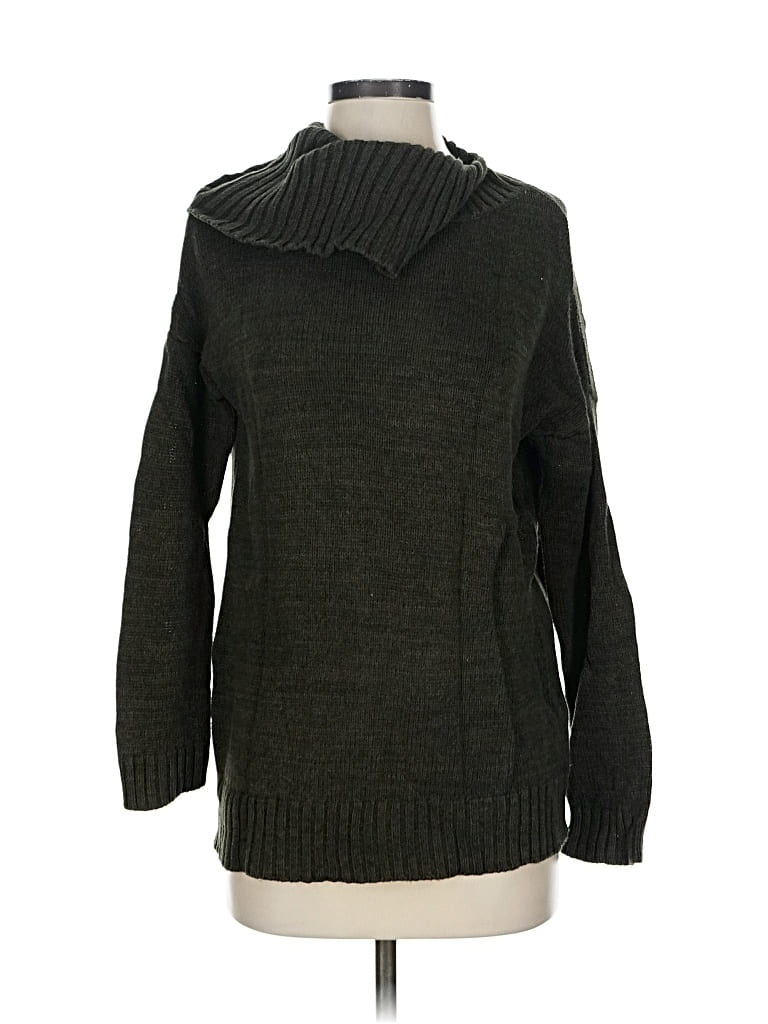 Pre-owned Matty M Turtleneck Sweater In Green