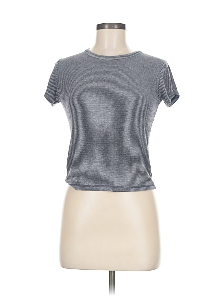 Pre-owned Brandy Melville Short Sleeve T-shirt In Blue