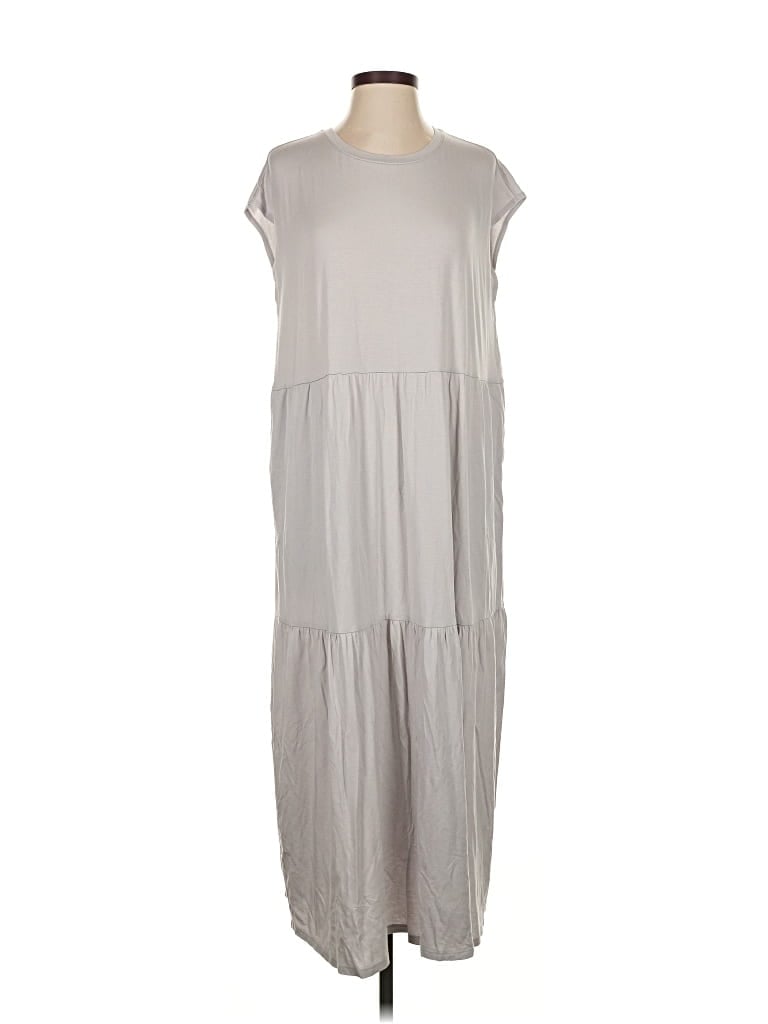 Pre-owned Eileen Fisher Casual Dress In Gray