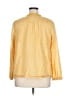 Talbots 100% Cotton Yellow Long Sleeve Blouse Size XL - photo 2