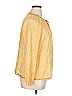 Talbots 100% Cotton Yellow Long Sleeve Blouse Size XL - photo 4
