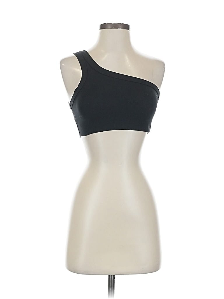 Pre-owned All In Motion Tank Top Black One Shoulder Neckline Tops
