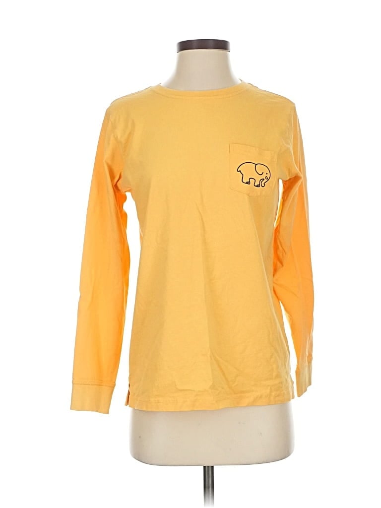 IVORY ELLA Pre-owned Long Sleeve T-shirt In Yellow