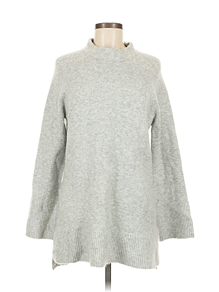 Pre-owned Ann Taylor Turtleneck Sweater In Gray