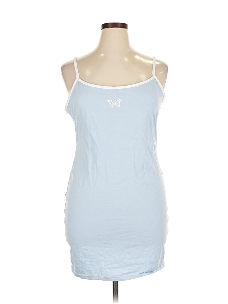 Pre-owned Divided By H&m Casual Dress In Blue