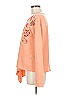 Sundance 100% Cotton Floral Orange Pullover Sweater Size M - photo 5