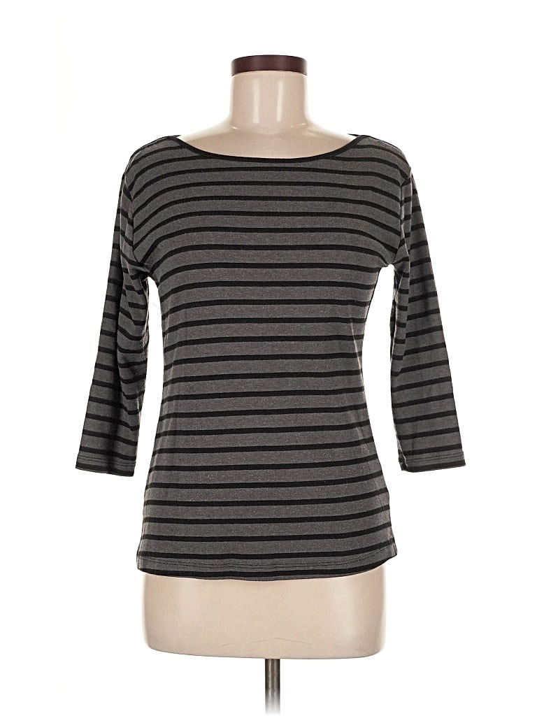 Pre-owned Simply Styled 3/4 Sleeve T-shirt In Gray