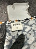 Rumia Print Blue Black Casual Dress Size M - photo 7