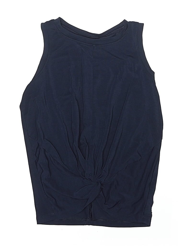 Pre-owned Athleta Girl Kids' Sleeveless T-shirt In Blue