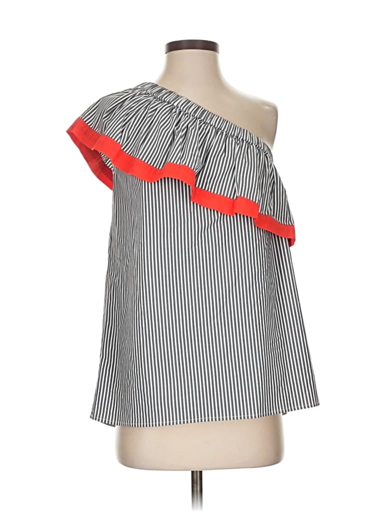 Click to view more detailed imagery on our partner's website Pre-owned Vince Camuto Short Sleeve Blouse In Gray