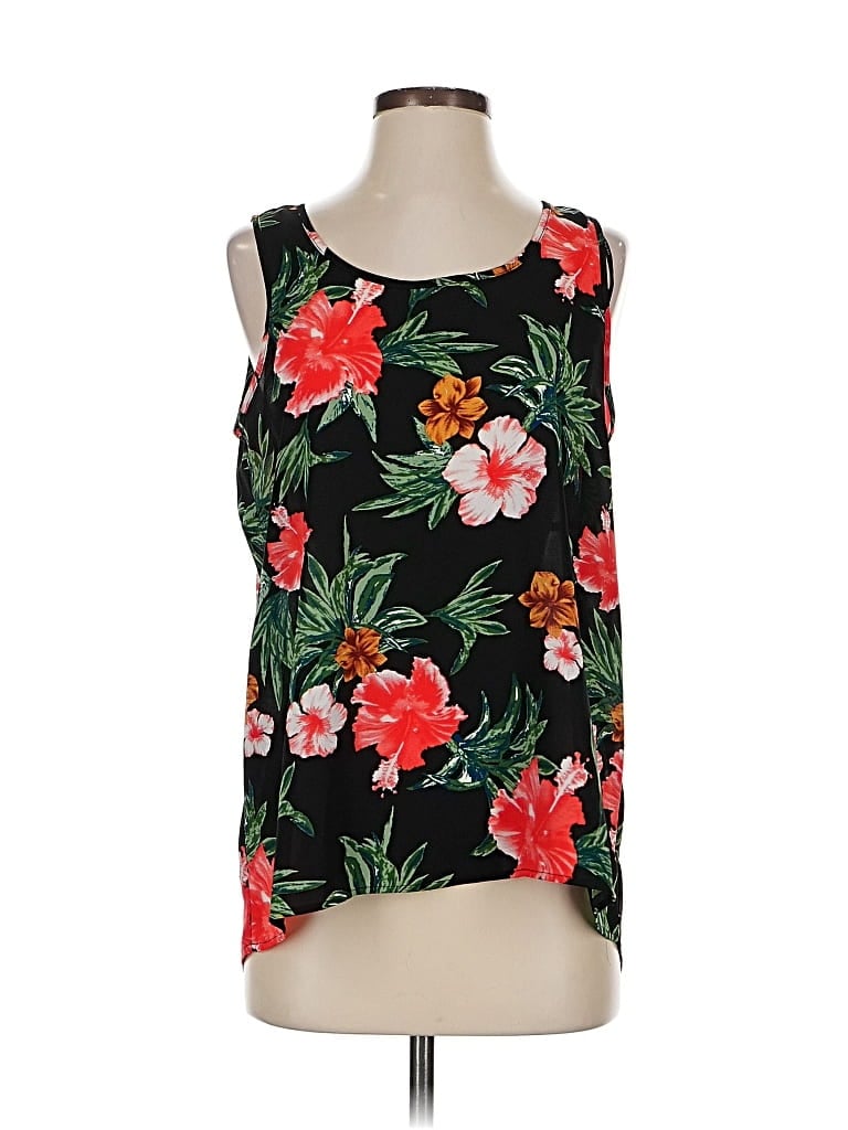 Pre-owned Everleigh Sleeveless Blouse In Black