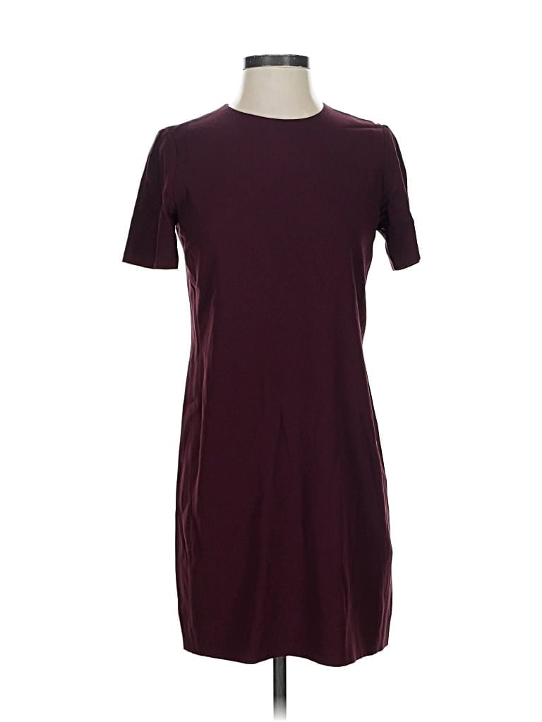Pre-owned Babaton Casual Dress In Burgundy