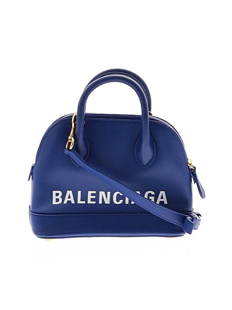 Pre-owned Balenciaga Leather Satchel In Blue