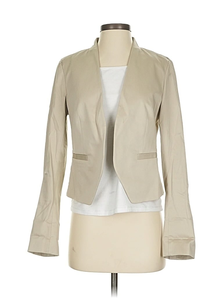 Pre-owned Ann Taylor Loft Blazer Jacket In White