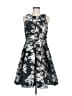 Eliza J 100% Polyester Gray Black Cocktail Dress Size 6 - photo 1