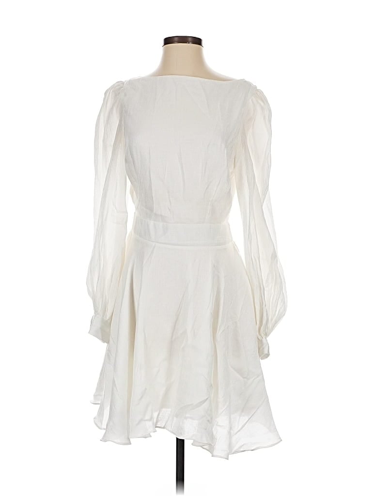 Pre-owned Nasty Gal Inc. Cocktail Dress In White