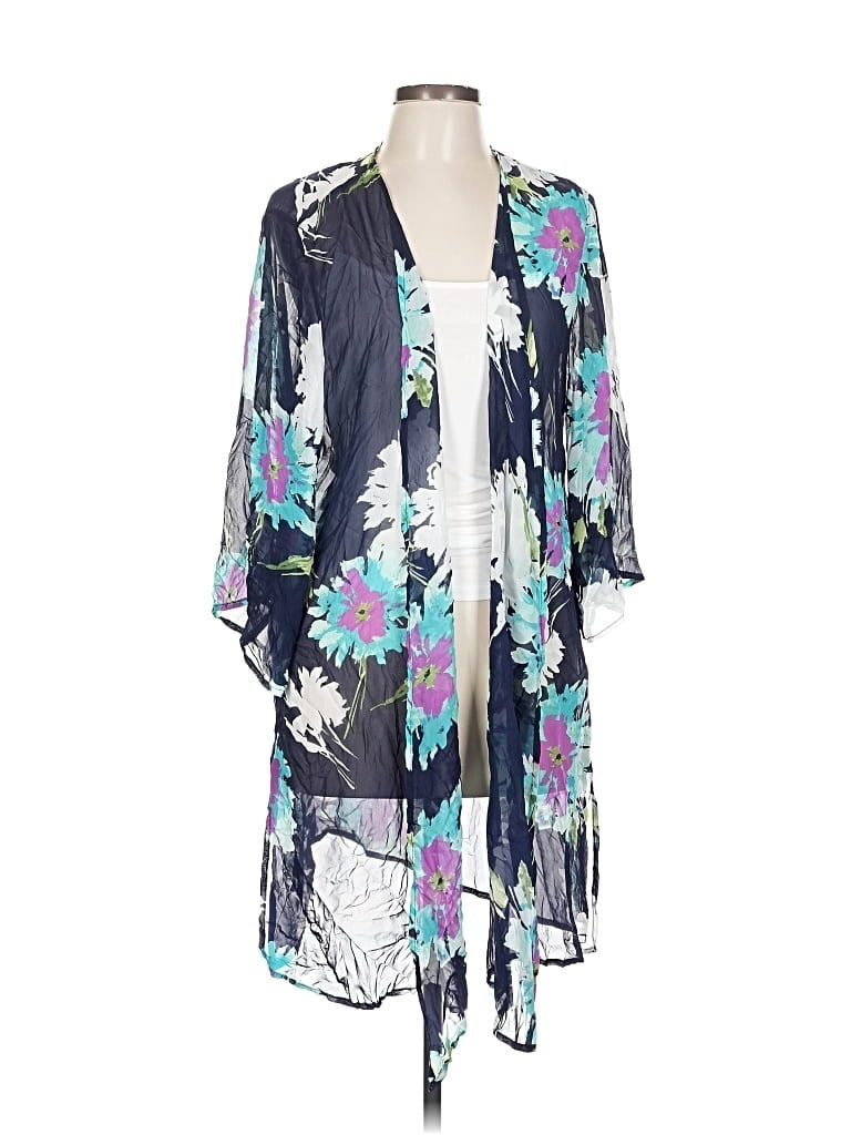 Pre-owned P & Rose Kimono In Blue