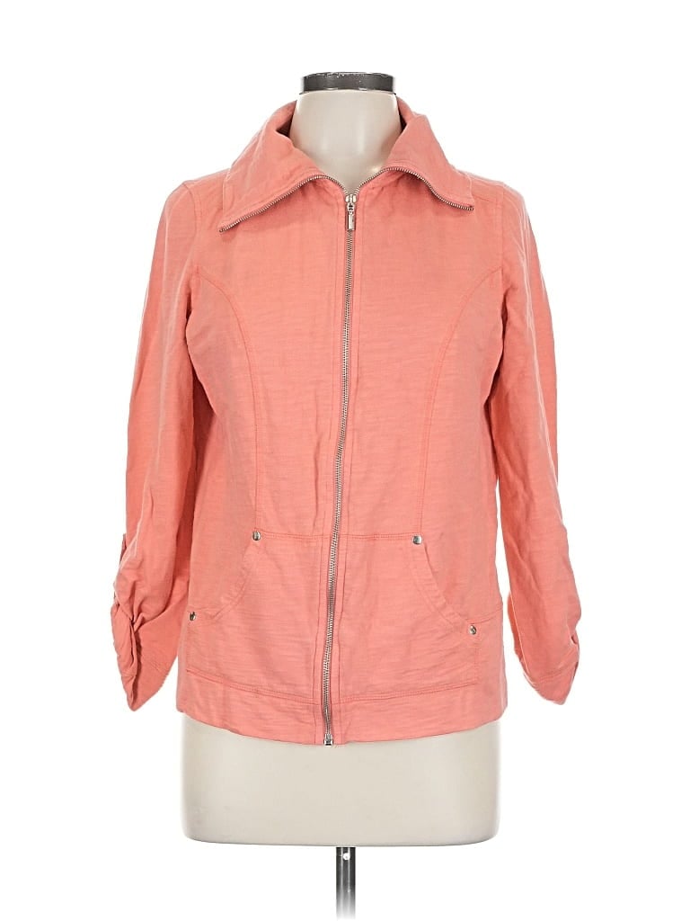 Pre-owned Lizwear By Liz Claiborne Jacket In Orange