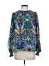 Nicole Miller 100% Polyester Blue Long Sleeve Blouse Size S - photo 1